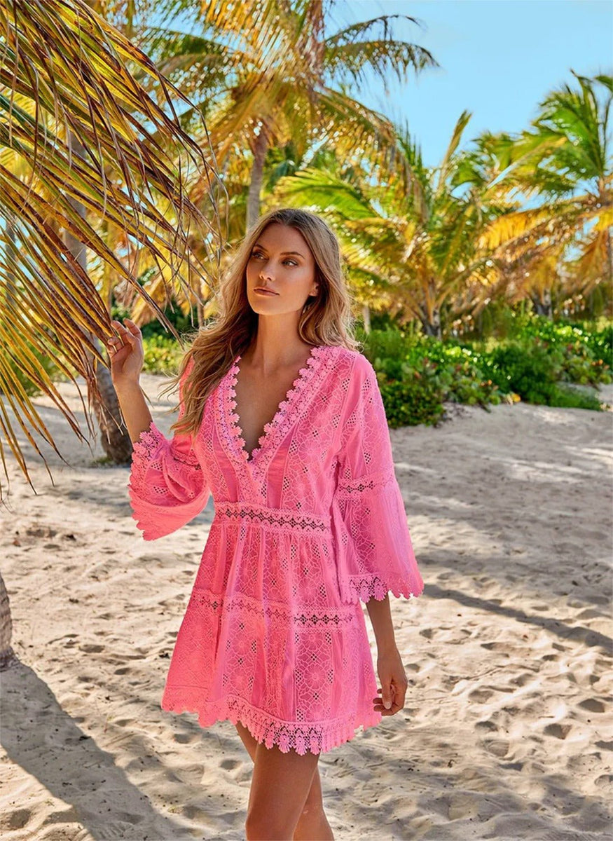 Melissa Odabash Victoria Hot Pink Kaftan – NeptunesBoutique