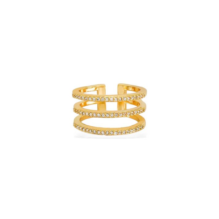 3 Layer Cubic Zirconia Ring - NeptunesBoutique
