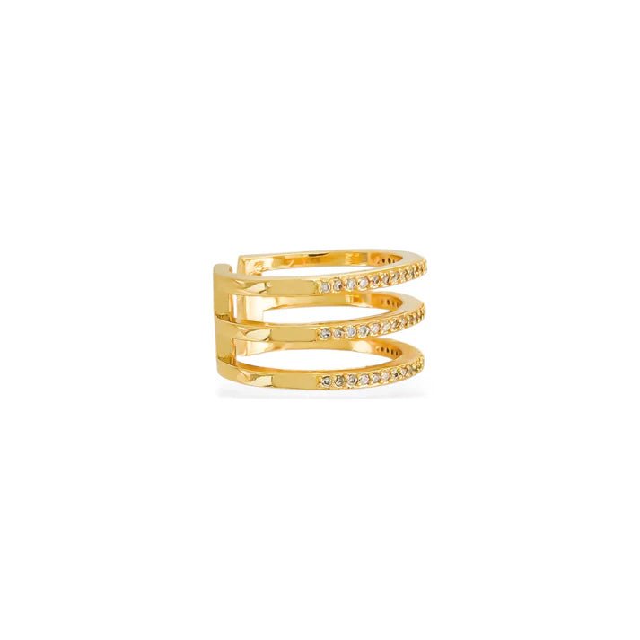 3 Layer Cubic Zirconia Ring - NeptunesBoutique