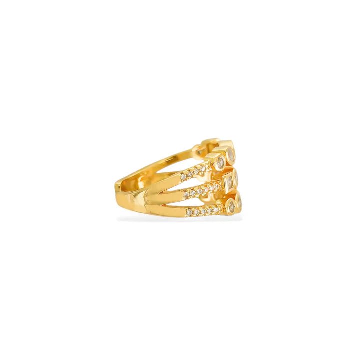 3 Layer CZ Ring - NeptunesBoutique