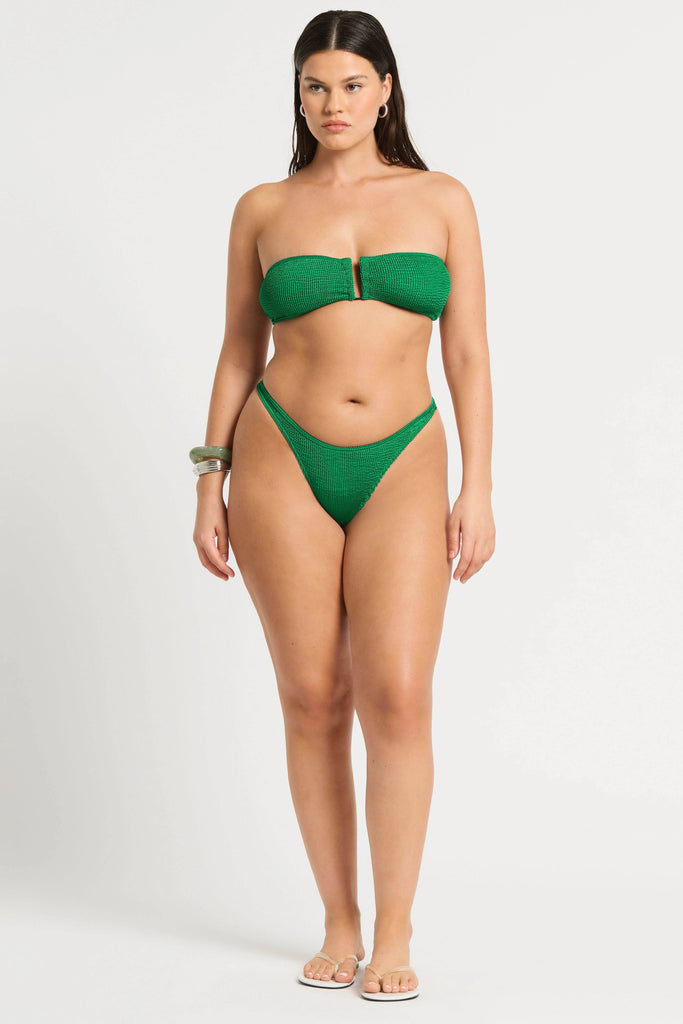 Bond - Eye Blake Bandeau Emerald Shimmer Top - NeptunesBoutique