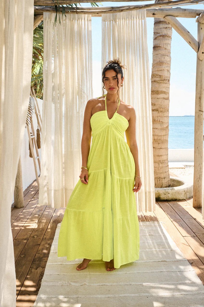 Carlotta Maxi Dress Low Stock(Colors Available) Small / Lemon Carlotta Maxi Dress Low Stock(Colors Available) Small / Lemon