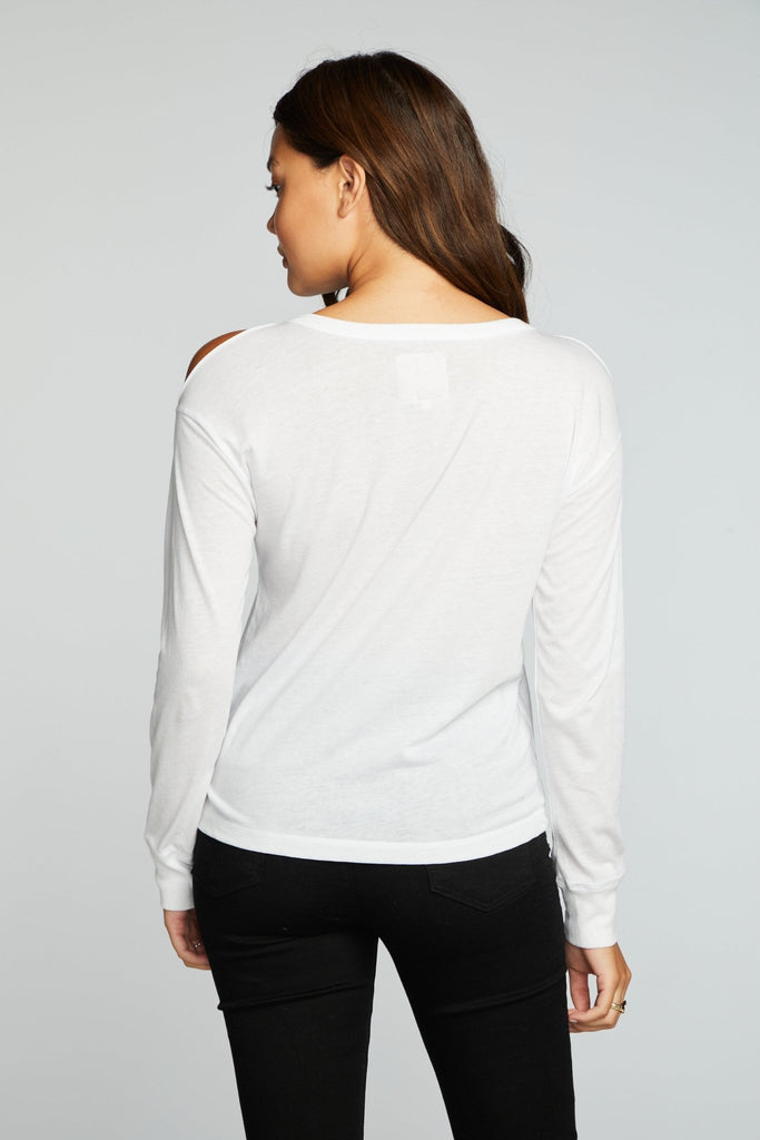 Chaser Recycled Vintage Jersey Vented Long Sleeve Drop Shoulder Crew Neck - NeptunesBoutique