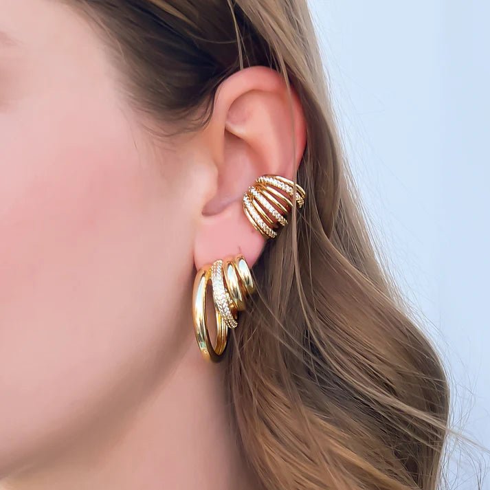 Cubic Zirconia Statement Earrings - NeptunesBoutique