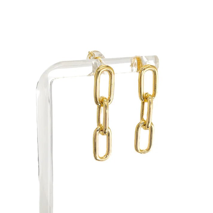 Dangling Paperclip Earrings - NeptunesBoutique