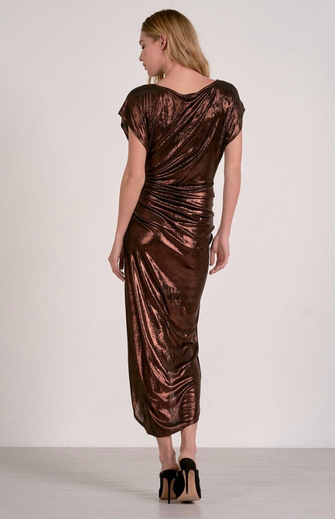 Elan Holiday Sparkle Dress - Chocolate - NeptunesBoutique