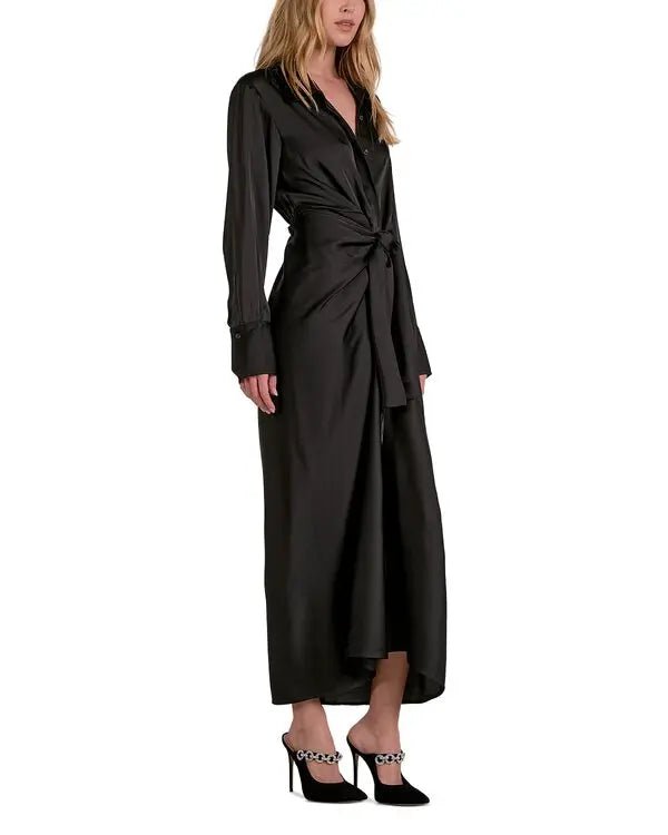 Elan Maxi Long Sleeve Wrap Dress - NeptunesBoutique