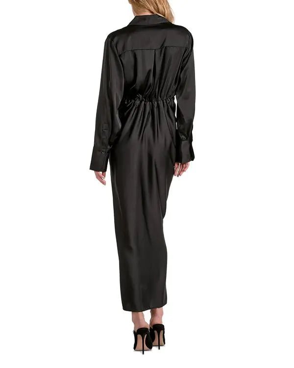 Elan Maxi Long Sleeve Wrap Dress - NeptunesBoutique