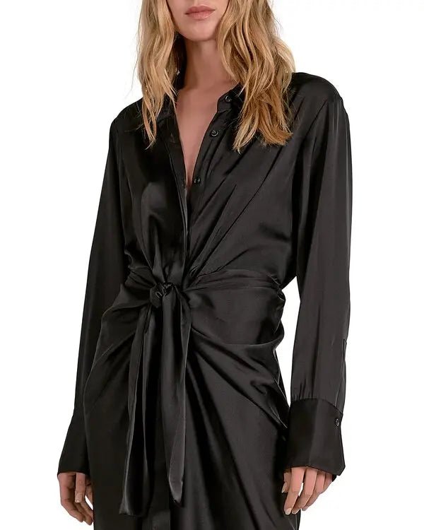 Elan Maxi Long Sleeve Wrap Dress - NeptunesBoutique