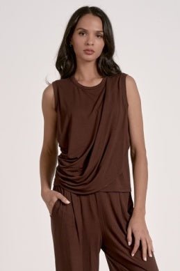Elan Tank Top Cocoa - NeptunesBoutique
