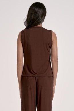 Elan Tank Top Cocoa - NeptunesBoutique