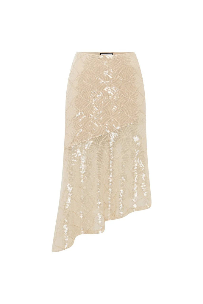 Eris Sequin Flounce Midi Skirt - NeptunesBoutique