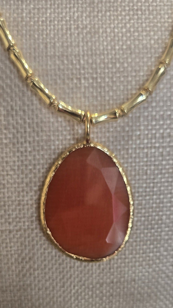 Eve Foxx Cat Eye Pendant Necklace - NeptunesBoutique