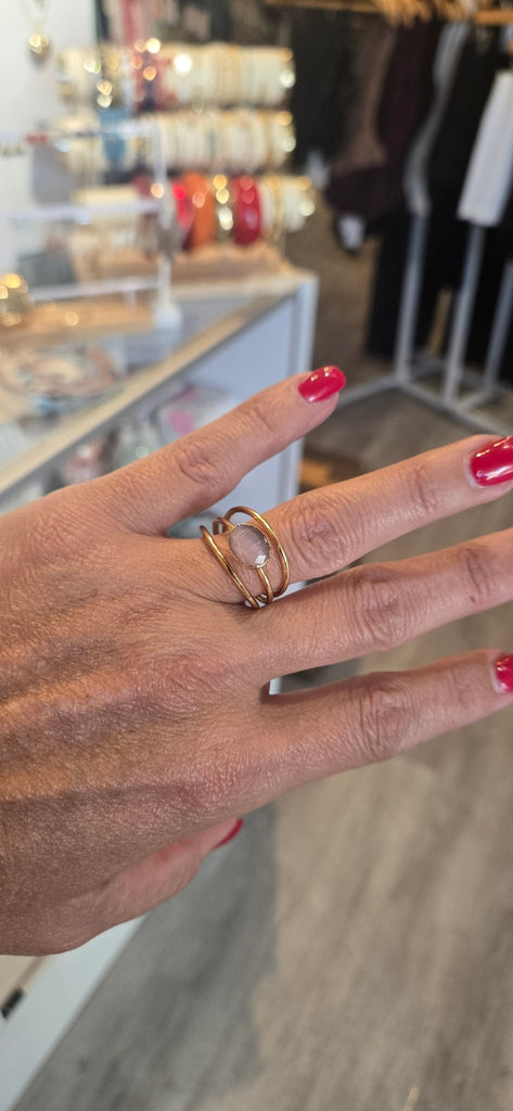 Eve Foxx Gem Stone Rings (Colors Available) - NeptunesBoutique