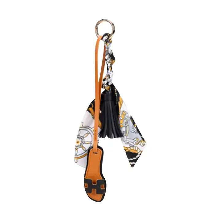 Faux Leather Designer Sandal w/ Scarf Bag/Purse Charm (Colors Available) - NeptunesBoutique