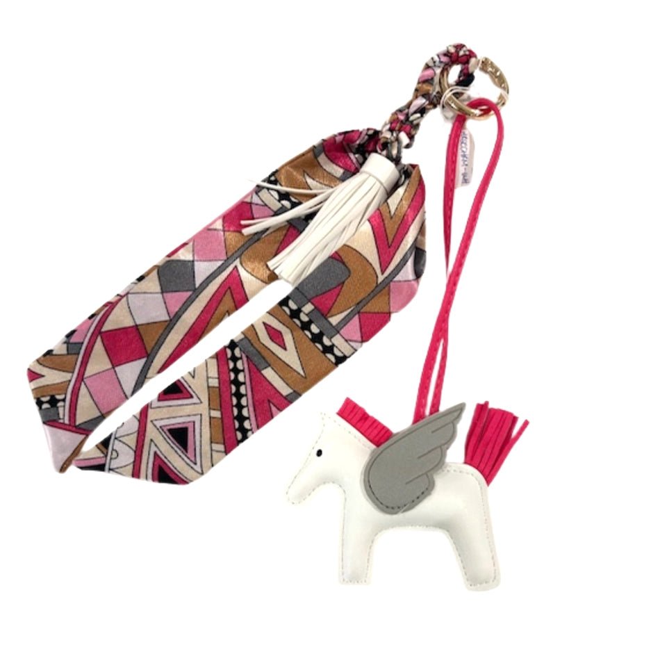 Horse & Tassle Charm w/ Scarf Bag Charms - NeptunesBoutique