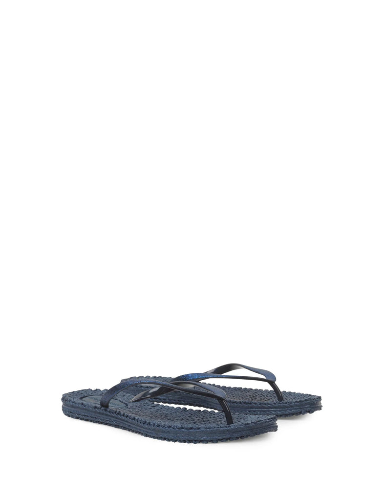 Il Jacobsen Flip Flops with Glitter Navy - NeptunesBoutique
