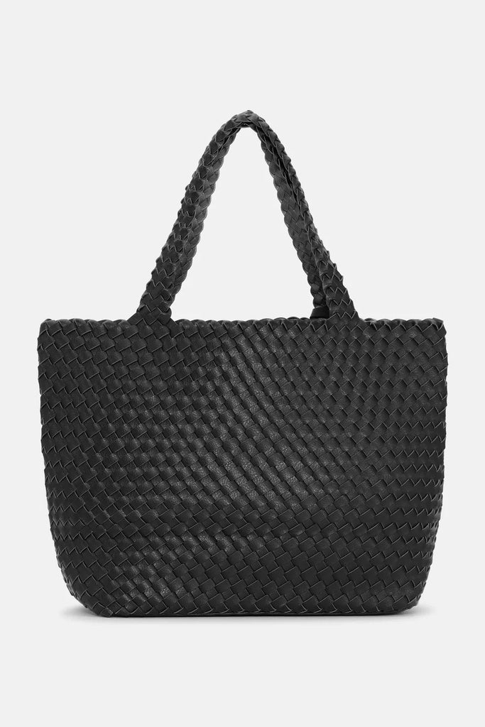 Il Jacobsen Tote Bag Reversible Black Gun Metal - NeptunesBoutique