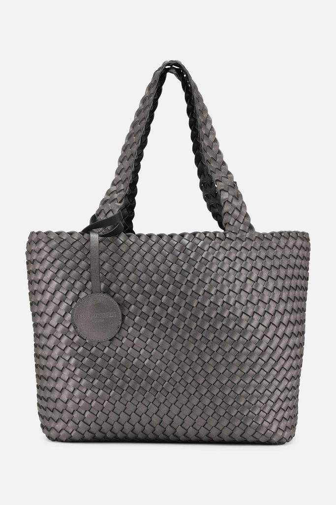 Il Jacobsen Tote Bag Reversible Black Gun Metal - NeptunesBoutique
