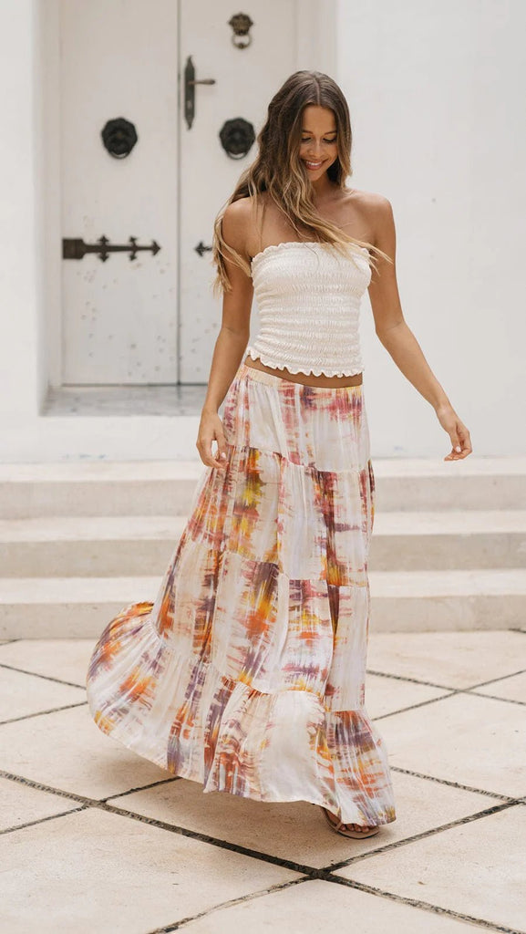 Khush Belle Skirt - Tie Dye Acuarela - NeptunesBoutique