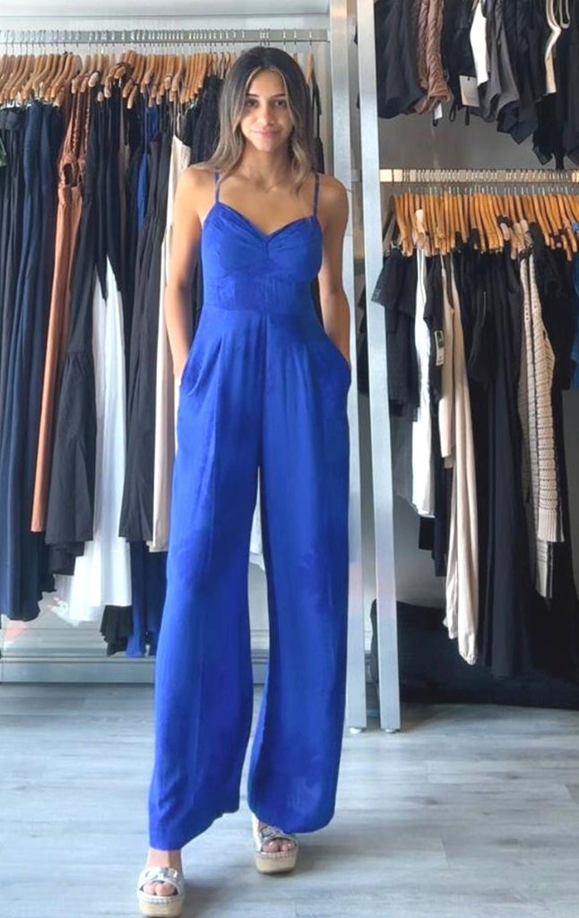 Khush Morena Jumpsuit Tie Dye Murky Cobalt - NeptunesBoutique