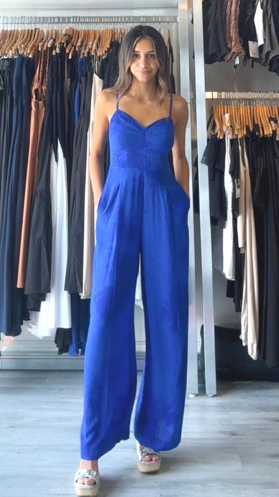 Khush Morena Jumpsuit Tie Dye Murky Cobalt - NeptunesBoutique