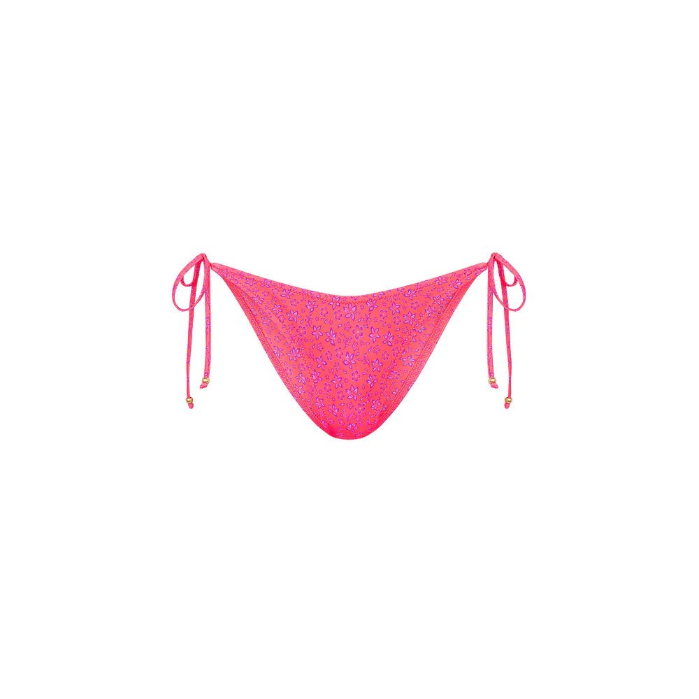 Kulanis Dipped Cheeky Tie Bikini Bottom - Kiss Me - NeptunesBoutique