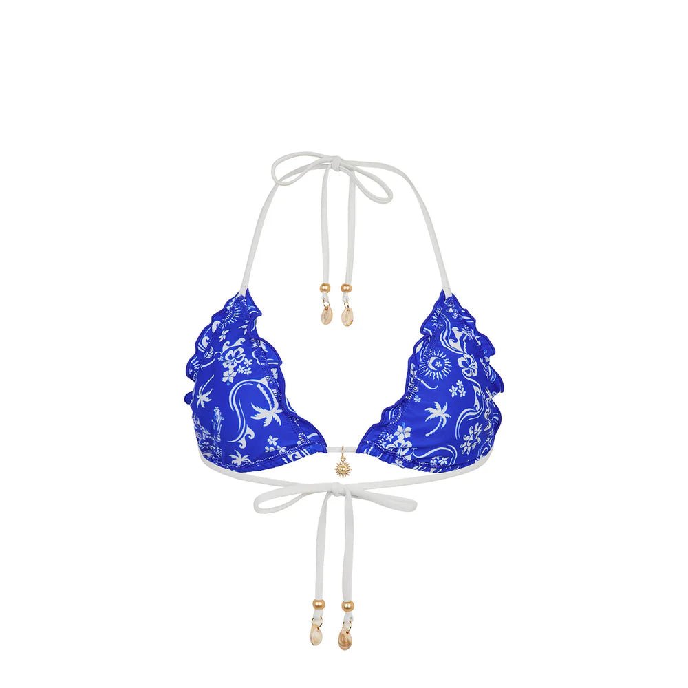 Kulanis Lettuce Edge Bralette Bikini Top - Surfside - NeptunesBoutique