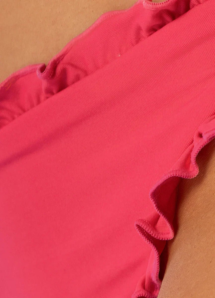 Maaji Cherry Crush Cherry Lotus Ruffle Bikini Top / Cherry Crush Dafne Low Rise Bikini Bottom - NeptunesBoutique
