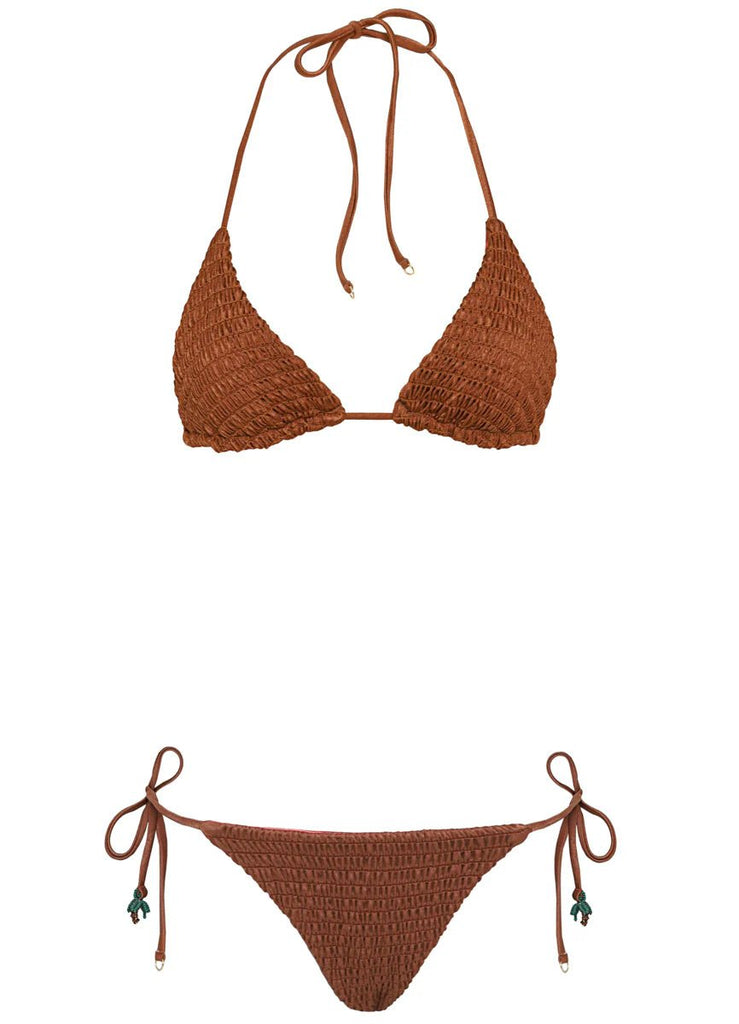 Maaji Golden Sand Balmy Sliding Triangle Bikini Top / Maaji Golden Sand Sunflash Bototm - NeptunesBoutique