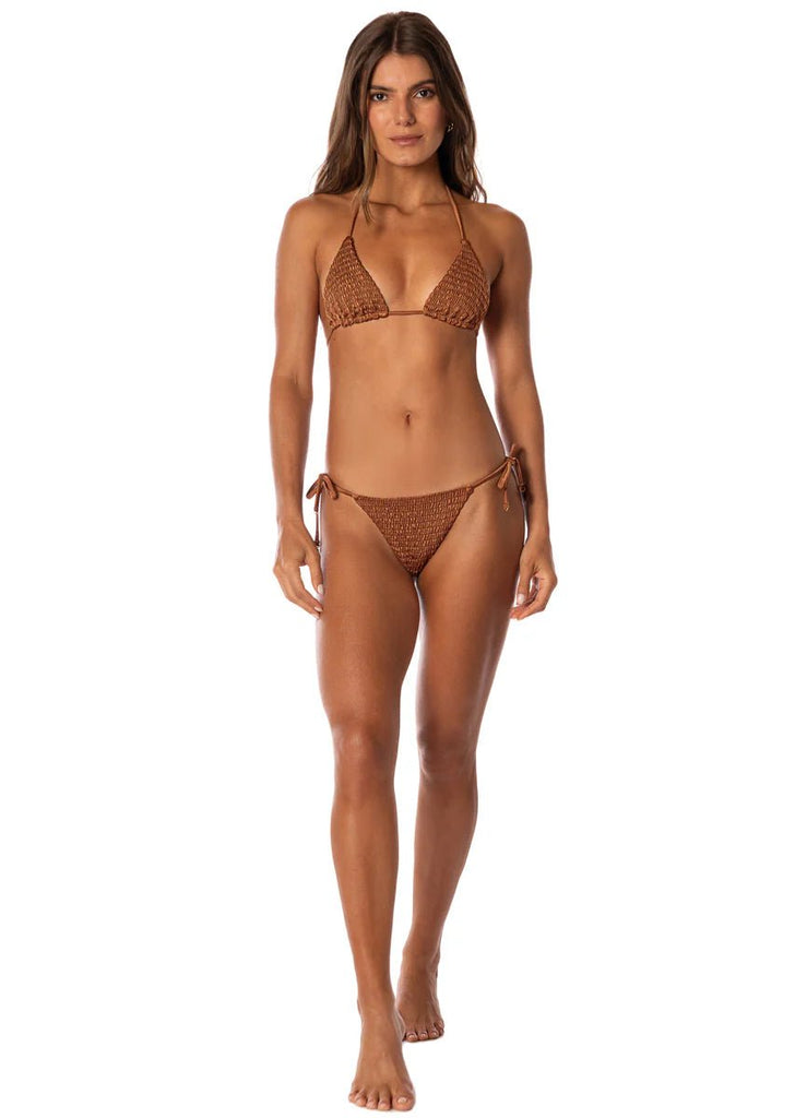 Maaji Golden Sand Balmy Sliding Triangle Bikini Top / Maaji Golden Sand Sunflash Bototm - NeptunesBoutique