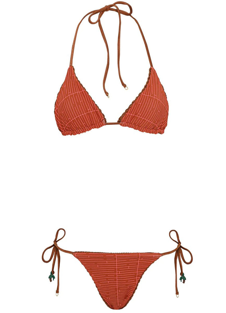 Maaji Golden Sand Balmy Sliding Triangle Bikini Top / Maaji Golden Sand Sunflash Bototm - NeptunesBoutique