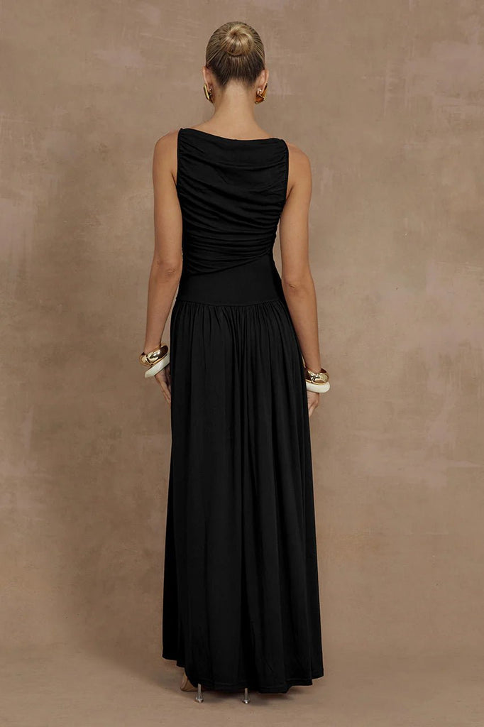 Nalla Maxi Dress Black - NeptunesBoutique
