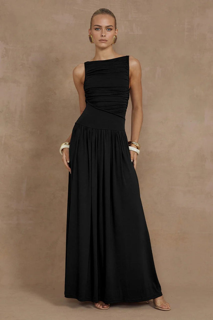 Nalla Maxi Dress Black - NeptunesBoutique