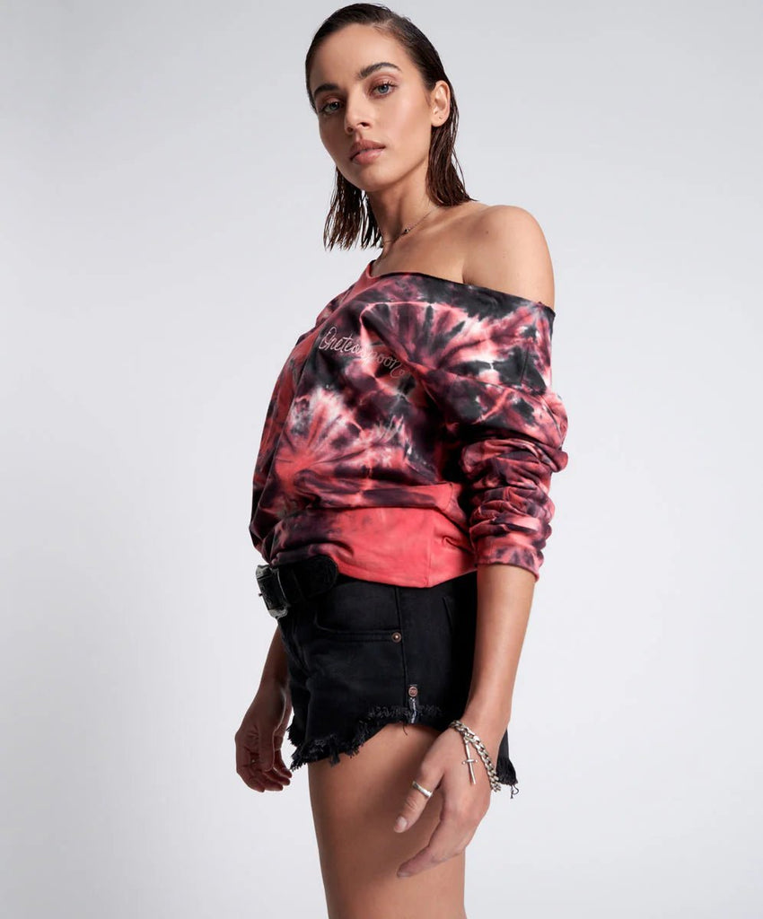 One Teaspoon Black Oak Dukes Low Waist Mini Denim Shorts - NeptunesBoutique