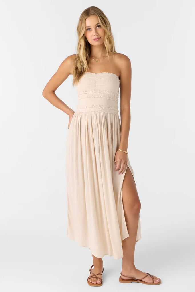 O'Neill Devyn Midi Dress - Ivory - NeptunesBoutique