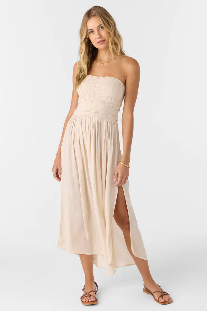 O'Neill Devyn Midi Dress - Ivory - NeptunesBoutique