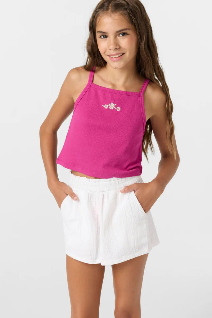 O'Neill Girls Carlita Beach Shorts - White - NeptunesBoutique