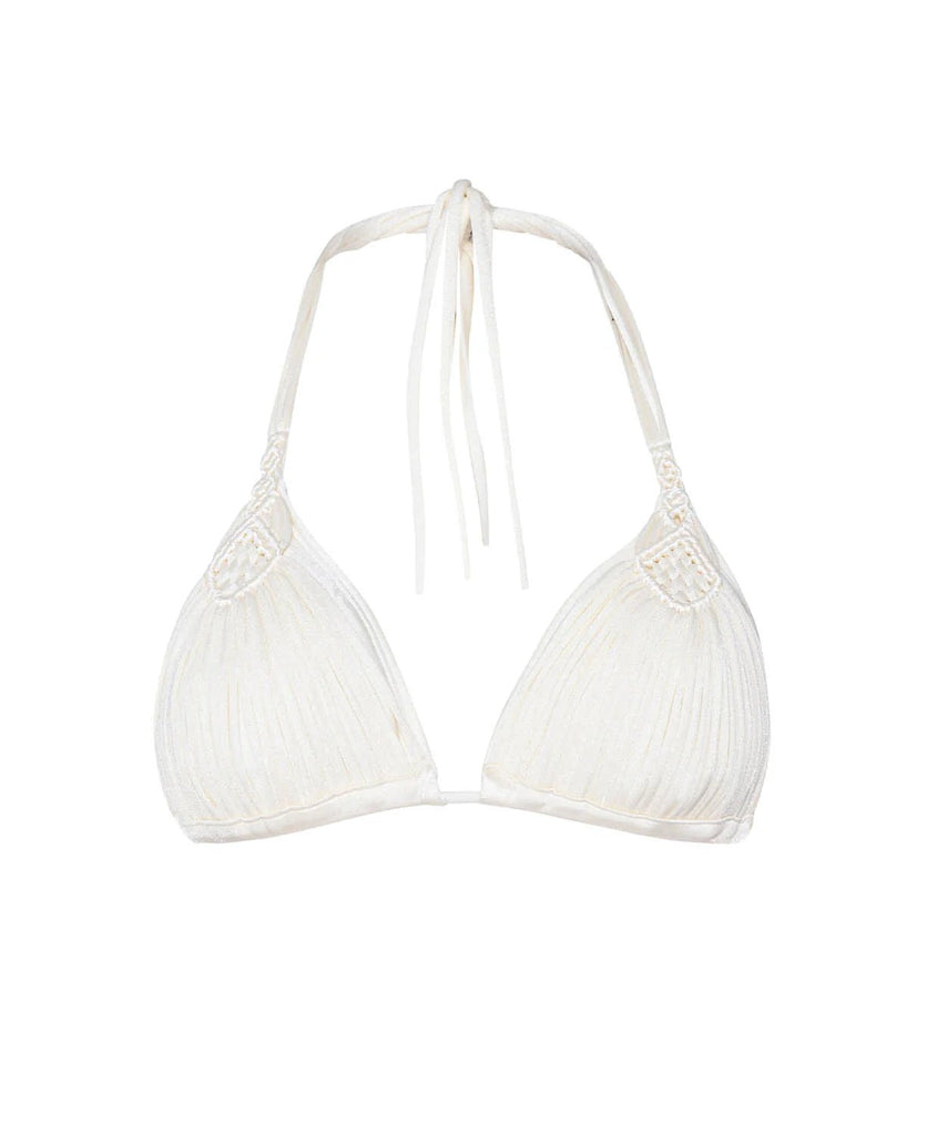 PQ Swim Water Lily Isla Triangle Top / Water Lily Basic Ruched Teeny Bottom - NeptunesBoutique