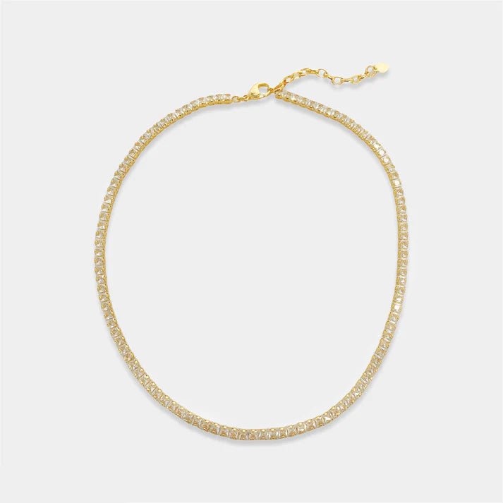 Princess Cut Cubic Zirconia Necklace - NeptunesBoutique