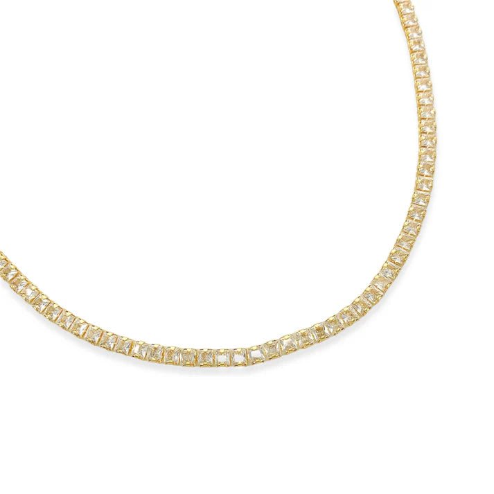 Princess Cut Cubic Zirconia Necklace - NeptunesBoutique