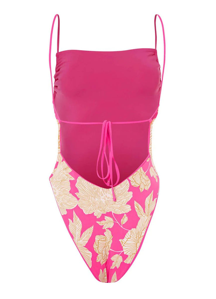 Radiant Pink Brittany Classic One Piece - NeptunesBoutique
