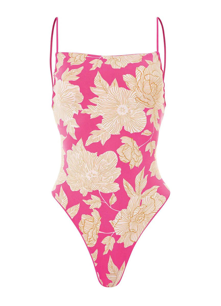 Radiant Pink Brittany Classic One Piece - NeptunesBoutique