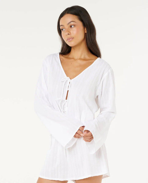 Rip Curl Haze Tie Front Long Sleeve Top – NeptunesBoutique