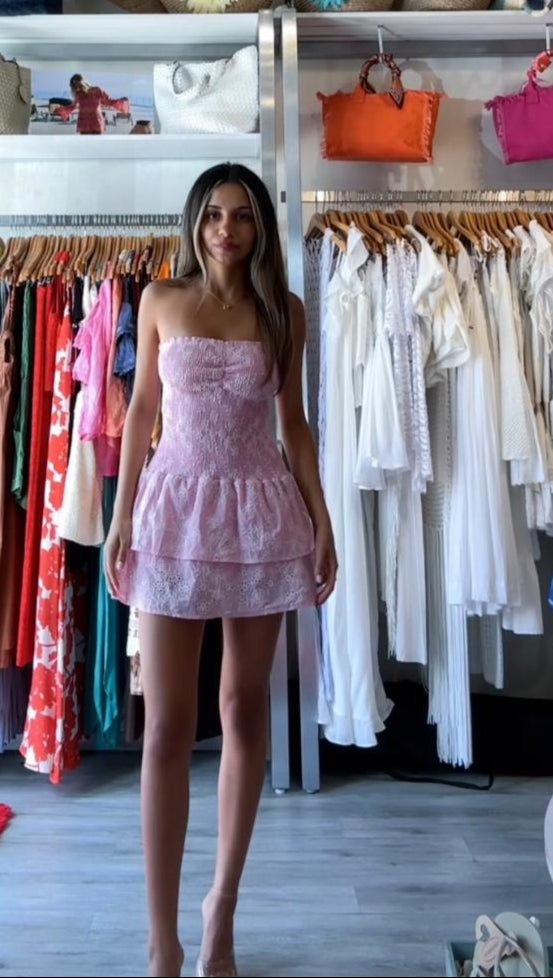 Sabz Scrunchie Strapless Dress (Colors Available) - NeptunesBoutique