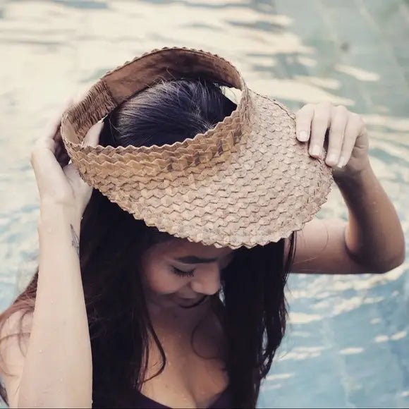Straw Sun Visor - NeptunesBoutique