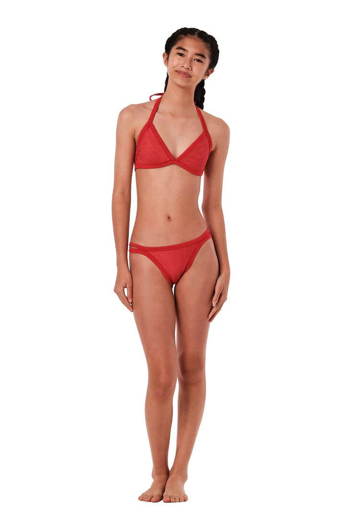 Submarine The Little Red Glitter Bikini Set - NeptunesBoutique