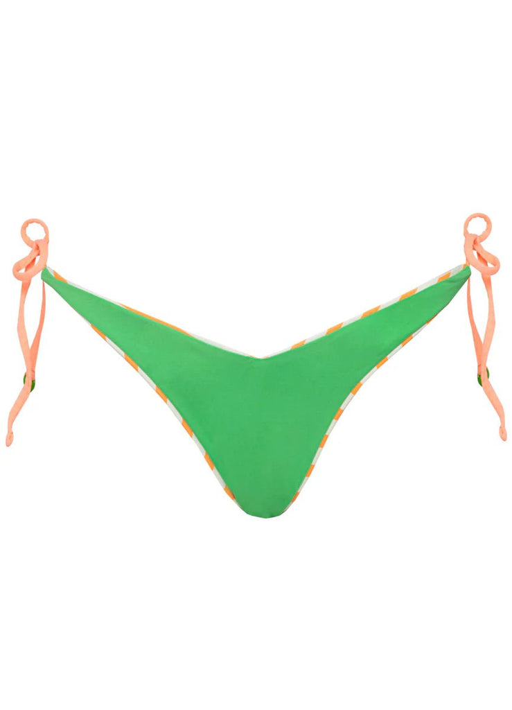 Sunrise Colada Nala Fixed Triangle Bikini Top / Maaji Sunrise Colada Sunshine Regular Rise Tie Side Bikini Bottom - NeptunesBoutique