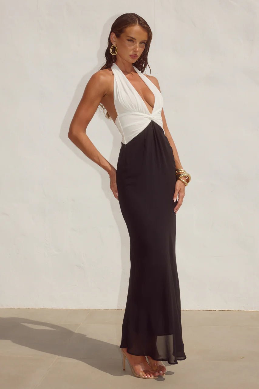 Tenaya Plunge V Neck Maxi Dress NeptunesBoutique Tenaya Plunge V Neck Maxi Dress NeptunesBoutique