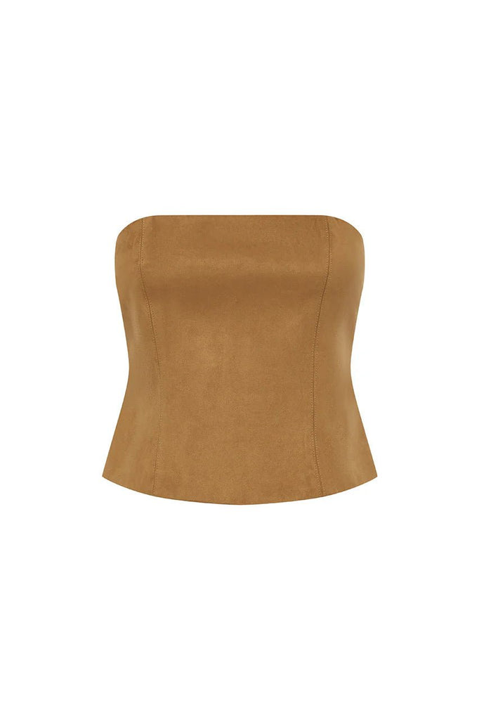 Zaela Strappless Bustier - Tan - NeptunesBoutique
